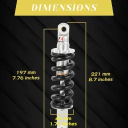 NACORE MX650 Rear Shock Absorber 9.25'' 235mm for MX650/500 Electric Dirt Bike image 5