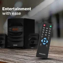 PHILIPS Audio MMS2625B 2.1 Channel, 31 W, Bluetooth Connectivity, Wired Multimedia Computer Speaker, FM, USB, Audio in Speakers, 15mm Subwoofer, Wide Compatibility - MP3 Player, TV, PC (Black) image 4