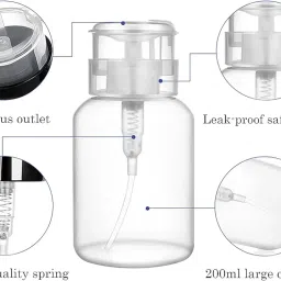 Gel Nail Polish Remover 1000 PC Lint Free Nail Wipes Cotton Pads With 1PCS Push Down Pump Dispenser Empty Bottle for Soak Off Gel Polish Remover Acrylic Nail Remover - Multi image 3