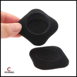 Crysendo Square Headphone Sponge for Logitech H130, H150, H151, H250 Headphones (48mm / 4.8cm) | 5mm Thick Replacement Foam Sponge Ear Pads | Soft Ear Muffs for Enhanced Comfort | Pack of 6 (Black) image 4