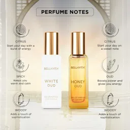 Bella Vita Luxury | White Oud & Honey Oud EDP 20ml Each | Perfume for Men and Women | Honey, Lemon and Patchouli | Long Lasting Fragrance for Man & Woman image 1