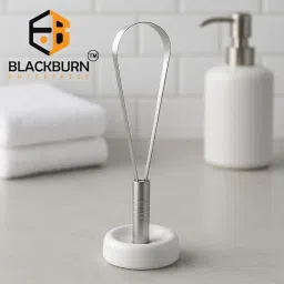 BLACKBURN ENTERPRISE SS Tongue Cleaner with One Handle | Stainless Steel Tongue Scraper for Fresh Breath | Durable Oral Hygiene Tool for Kids & Adults (Pack of 3) image 1