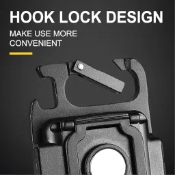 LED COB Key Chain Flashlight - USB Rechargeable Magnetic Work Light With 4 Modes and Folding Bracket - Water Resistant Portable Mini Light for Walking, Camping, Car Repair (Square, Pack of 1) image 2