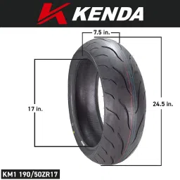 Kenda KM1 Sport Touring Rear Motorcycle Tire 190/50ZR17 73W TL 190/50-17 with Keychain image 1