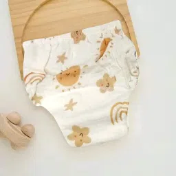 HONOR YOUR HOME Padded Baby Potty Training Pants (Pack of 3) | Muslin Cotton Reusable Pull-Up Underwear for Growing Babies | Dry-Feel Top Layer & Multi-Layer Padding for Diaper-Free Time (0-3 MONTHS) image 2