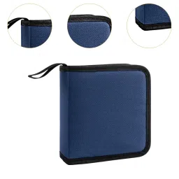 Enakshi® CD DVD Carrying Case Compact Portable Sleeve Disc Holder for Travel Home Car Blue|Drives, Storage & Blank Media | Blank Media & Accessories | Media Cases, Sleeves & Wallets image 4