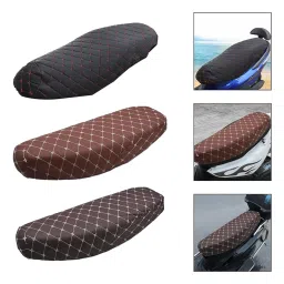 VISTORA Bending Beam Motorcycle Seat Cover Accessories Comfortable Anti Slip Cushion Black image 2