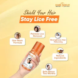 Hairshield Anti Lice Cream Wash | Made with Guldaudi, Reetha & Shikakai | Trusted by Mothers | Safe for Babies, Children, Men & Women | Pack of 4 image 4