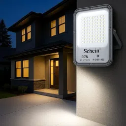 SCHEIN® 60W LED Flood Light with 2-Year Warranty | Cool White | High Brightness Outdoor LED for Security, Landscape, Warehouse, Backyard | IP66 Waterproof | BIS Approved | Pack of 1 image 4