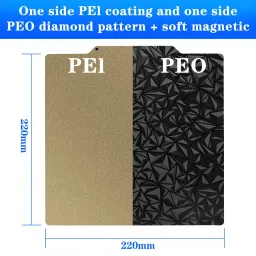 Tofelf 3D Printer PEO+PEI Magnetic Build Plate 350x350mm Flexible PEO+PEI Print Bed Plate for Voron 2.4 3D Printer image 3