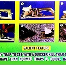 advancedestore Pack of 1 Piece of Rat, Mouse Snap Traps/Killers Iron Rat image 1