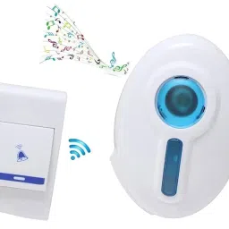 MKY Wireless Doorbell Kit Over 100 Feet Range 32 Rings Door Bell Chime LED Flash Cordless Wireless Calling Remote Door Bell for Home Shop Office Multi Design image 1