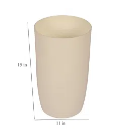 Leafy Tales Modern Round Tower Planter for Home Décor 14 INCH, Highly Durable,Lightweight Indoor Outdoor Planter, Flower Pot Gamla, Pot for Balcony Garden, Vegetables, Flowers & Greenery image 2