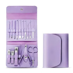 Aadhvi Enterprise 6 In 1 Manicure Kit, 6-in-1 Stainless Steel Manicure Kit with Travel Case, Nail Clippers, Cuticle Trimmer, Scissors, Tweezers, and More for Home & On-the-Go (Multicolor) image 4