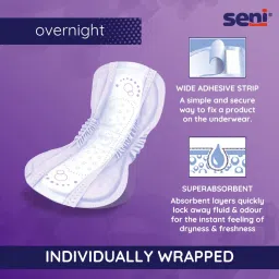 SENI Lady Ultimate Long Bladder Control Pads |52 pcs– Pack of 2 | Overnight Incontinence Protection, Highly Absorbent, Skin-Friendly, Discreet & Comfortable image 2
