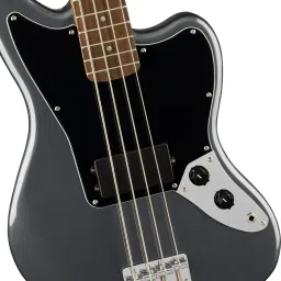 Fender Squier Affinity Jaguar Bass Laurel Charcoal Frost Metallic 0378501569 image 2