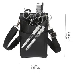 bnf bnf® Hairdressing Scissor Pouch Convenient Tool Holder Waist Pouch Pu Scissor Bag Black | Salon & Spa Equipment | Styling Capes & Gowns image 5