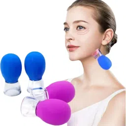 CESHTA Facial Cupping Set – Silicone Vacuum Suction Cups for Anti-Cellulite, Anti-Wrinkle, Instant Skin Lift – Face, Eyes & Body Massage Therapy Kit (Multicolor Pack of 2) image 1