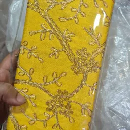 CRAFTING INFINITY zari gold embroidered cash box red and yelow set of 2,1 red,1 yellow,wedding gifting with this elegant set of 2 zari embroidered cash boxes image 1