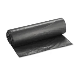 Inteplast Group High-Density Can Liner, 40 x 48, 45gal, 22mic, Black, 25/Roll, 6 Rolls/Carton image 2