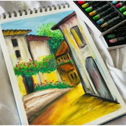 BRUSTRO Artists Oil Pastels | 48 Shades | Smooth, Multicolor, Intermixing, Bright and Intense Colours | Ideal for Students, Professionals, Non-Toxic, School. image 2