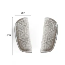 Enakshi® 1 Pair Shoulder Pads Cover Cushion Harness Comfortable Pad Beige|Baby | Car Safety Seats |Car Seat Accessories|Set of 2 Pieces Baby Stroller Shoulder Cover image 5