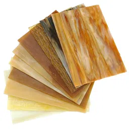 Lanyani（10 Sheets）Variety Stained Glass Sheets 4 x 6 inch Opal Art Glass Pack Tiffany Glass, Mixed Textures image 5