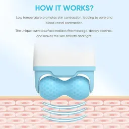 SAKSAA Ice Roller, Ice Roller for Skin Care Tools, 2 in 1 Face Massager Eye Roller for Puffy Eyes Migraine Relief, Reduce Wrinkles, Relieve Muscle Soreness, Relieve [Pack of 1] image 2