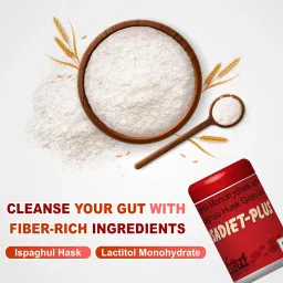 Isadiet Plus (Pack of 2)- Natural Digestive Fiber Powder with Lactitol Monohydrate & Ispaghula Husk (Psyllium Husk) – Plant-Based Gut Health & Daily Fiber Supplement – 90g image 2
