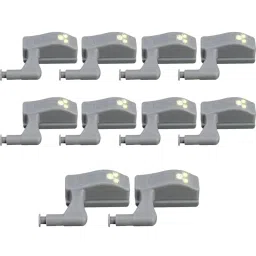 VELURA 10pcs Cabinet Light LED Sensor Lamp Wardrobe Closet Night Light Warm White|10 Pieces Led Hinge Light| Night Lights| Lamps, Lighting & Ceiling Fans image 1
