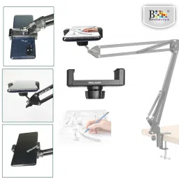 BROLAVIYA 2 Pcs Flexible Hose Mobile Phone Gooseneck Clip with 1/4 Male Thread copatible with LED Ring Light and Smart Phones image 4