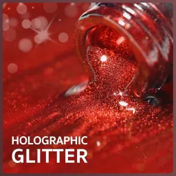 9D Cat Eye Gel Nail Polish, Holographic Reflective UV Gel, Translucent Finish Soak Off Gel Polish for Nail Art (Red, 14ml) image 3