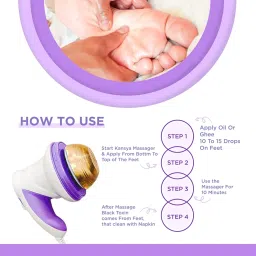 ACM kansa wati Bronze Ayurvedic Elecric Kansa Vatki Massager for Foot Care image 1