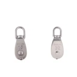 The Style Sutra 2Pcs 304 Stainless Steel Single Swivel Pulley Block for Swivel Eye M15 M32|Motors | Parts & Accessories | Boat Parts |2 Pieces Single Pulley Block image 1