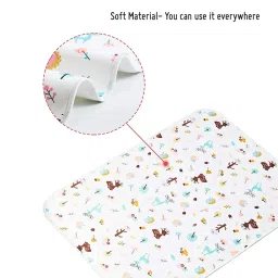 Safe-O-Kid Portable Baby Diaper Changing Mat - Waterproof, Soft & Comfortable Mat for Newborns | Travel-Friendly, Easy to Clean, Durable & Compact, Pack of 2 image 3