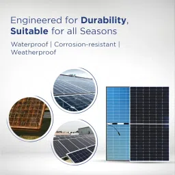 Eastman EBP550W - 550W Bi-Facial, Non-DCR Solar Panel (Pack of 2) Suitable for Homes, Offices & Shops | 10 Years Product Warranty | 25 Years Performance Warranty | 20% More Module Efficiency image 1