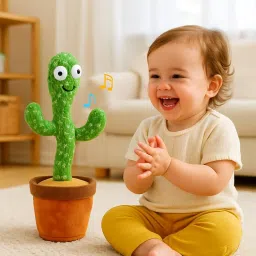TIKKOST Talking Cactus Baby Toy | Dancing& Singing Cactus Toy with Repeat & Recording Features | Educational Funny Plush Toy for Toddlers & Kids | Home Decor & Gift Idea. image 1