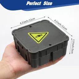 Open Splice Junction Box (6 Pack), One-Piece Junction Box Splice Box. Repair Open Splices, 5 Second Installation Splice Box, Electrical Junction Box, Wire Junction Box image 3