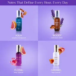 Skinn 24Seven Gift Pack EDP - 20 ml x 4, Perfume for men & women image 4