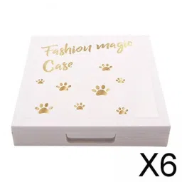 Enakshi® 6xEmpty Magnetic Eyeshadow Palette Large with Mirror for Lipstick Eyeshadow Matte white|Health & Beauty | Makeup | Makeup Tools & Accessories | Other Makeup Tools & Accs image 1