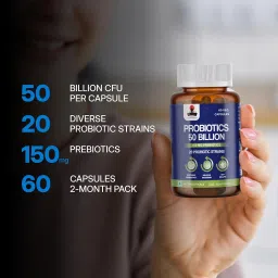 Hara Hachi Worlds No. 1 Supplement| 50 Billion CFU Gut Health Supplements with Probiotic | Gut Cleanse with Prebiotics and Probiotics| 60 Veg Capsules| L Reuteri Probiotics Supplement for Gut Health| image 2