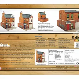 The CityBuilder Row House Cardboard Model Making Kit 1:43 Scale (7mm) O Gauge image 4
