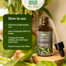 IFFCO Urban Gardens - Aqua Green Diet | Plant Food, Liquid Fertilizer | Enhance Growth of Lucky Bamboo, Money Plants, All Plants in Water | Glass Bottle with Dropper - 50ML image 4