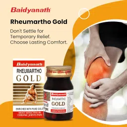 Baidyanath Rheumartho Gold - 30 CAPS | Enriched with Pure Gold, Effective in Long-lasting relief for Joint and Muscle Pains, Stiffness (PACK OF 2) image 2