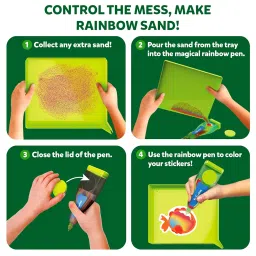 Skillmatics Sand Art Activity - Animals, Create & Stick 50+ Colorful Stickers, Creative Craft Kits & Supplies for Kids, Gifts for Girls & Boys Ages 4, 5, 6, 7, 8, 9, 10, Multicolor image 4