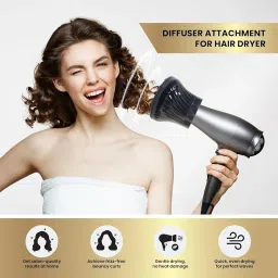 Deoxys Hair Diffuser Universal Hair Diffuser Attachment Hair Dryer Diffuser for Fine Thick Curly and Frizzy Hair Professional Salon Tool Suitable for 1.38-inch to 1.97-inch Blow Dryer image 5