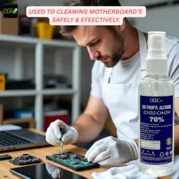 CERO ® IPA Isopropyl Alcohol for Cleaning, All Electronics, Clean Your Makeup Tools, Clean CPU, GPU and Screen, Repair Cosmetics 70% Pure [(CH3)2-CH-OH] CAS: 67-63-0 (100ml) Pack of 2 image 3