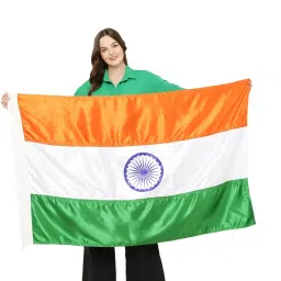 SWATRIC National Flag |The Flag by IIT DELHI STARTUP | All Weather Flag | Outdoor Flag with Fade Resistant| Double Stitched |Polyester satin fabric| Tiranga Indian Flag| (3 ft * 4.5 ft) image 5