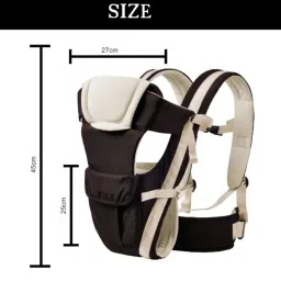 AvINTL Baby Carrier 4IN1 Carrying Positions with Safety Harness (Black) image 3