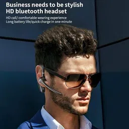 Drumstone 𝟏𝟓 𝐘𝐞𝐚𝐫𝐬 𝐖𝐚𝐫𝐫𝐚𝐧𝐭𝐲 Bluetooth V5.0 Headset with Mic, Noise Cancellation & Magnetic Charging – Wireless Earpiece for Gym, Sports, Driving – Compatible with All Bluetooth Devices image 2